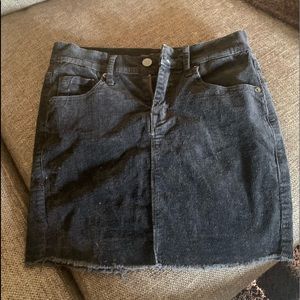 Black corduroy skirt